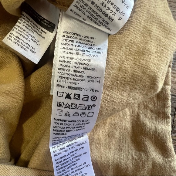 Levis Jackson Worker Overshirt 195730165 Tan/Brown Button Up Mens Size Large - Picture 4 of 5